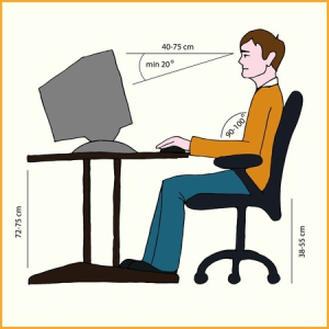 ergonomic desk can relieve shoulder and neck pain