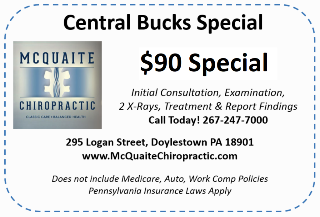 Chiropractor Coupons, Promotions Bucks County - McQuaite Chiropractic ...